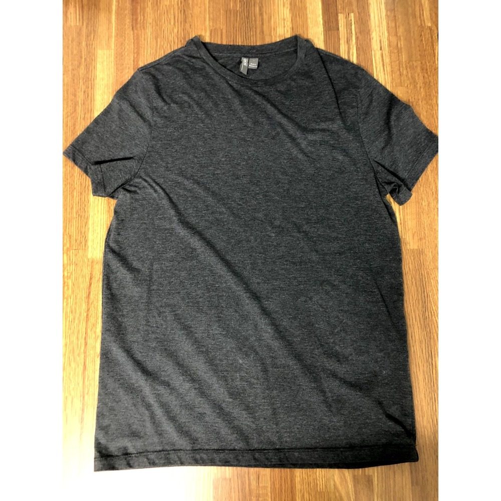 ASOS Mens Medium Dark Heather Gray Crew Neck T Shirt Short Sleeve Casual Tee